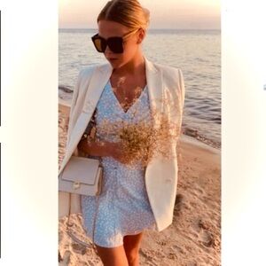 Zara Blur Polka Dot Summer Dress